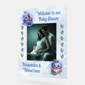 Blueberry Baby Boy Shower Welkom Acryl Teken Acryl Bord (Hoek)