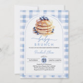 Blueberry Baby Brunch Baby shower Invitation Edita Kaart (Voorkant)