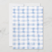 Blueberry Baby Brunch Baby shower Invitation Edita Kaart (Achterkant)