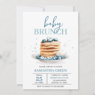 Blueberry Baby Brunch-Baby shower Kaart