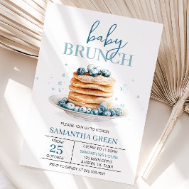 Blueberry Baby Brunch Baby Shower Kaart
