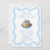 Blueberry Baby Brunch-Baby shower Kaart (Voorkant)