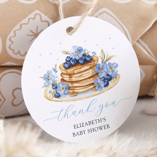 Blueberry Baby Brunch Bedankt Bedankjes Labels