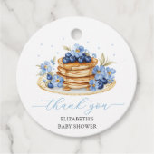 Blueberry Baby Brunch Bedankt Bedankjes Labels (Voorkant)