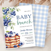 Blueberry Baby Brunch Boy Baby shower Uitnodiging