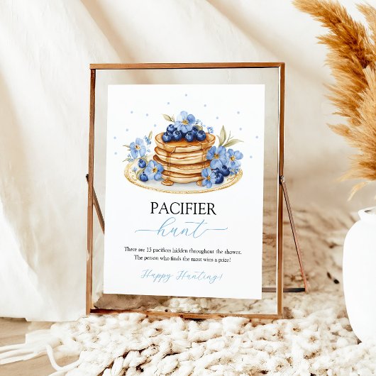 Blueberry Baby Brunch Pacifier Hunt Spelbord Poster