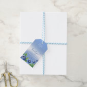Blueberry Baby shower Bedankt Gift Label Cadeaulabel (Met Touw)