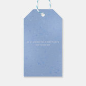 Blueberry Baby shower Bedankt Gift Label Cadeaulabel (Achterkant)