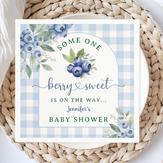 BlueBerry Baby shower Berry Sweet Paper Napkin Servet