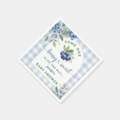 BlueBerry Baby shower Berry Sweet Paper Napkin Servet (Hoek)