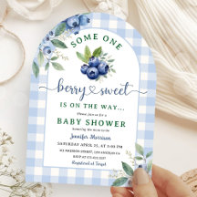 Blueberry Baby shower Boy Berry Sweet Arched