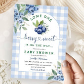 Blueberry Baby shower Boy Berry Sweet Kaart