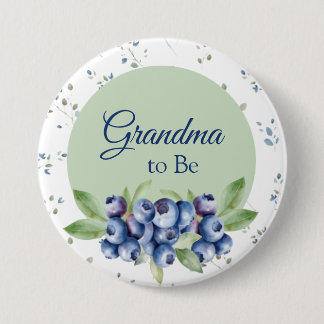 Blueberry Baby shower Buttonnen Ronde Button 7,6 Cm