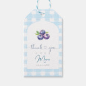 Blueberry-baby shower cadeaulabel (Voorkant)