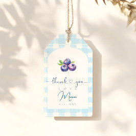 Blueberry-baby shower cadeaulabel