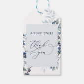 Blueberry Baby shower Dank u voor cadeau Labels Cadeaulabel (Voorkant)