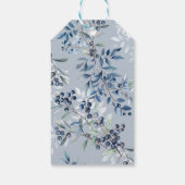 Blueberry Baby shower Dank u voor cadeau Labels Cadeaulabel (Achterkant)