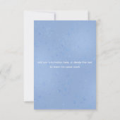 Blueberry Baby shower Flat Bedankt Card (Achterkant)