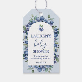 Blueberry Baby Shower Gift Tag Cadeaulabel