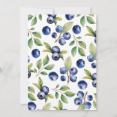Blueberry-Baby shower Kaart (Achterkant)
