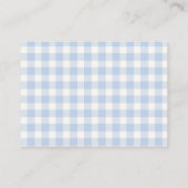 Blueberry Baby shower Luier Raffle Enclosure Informatiekaartje (Achterkant)