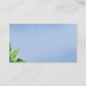 Blueberry Baby shower Luier Raffle Enclosure Kaart Visitekaartje (Achterkant)