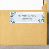 Blueberry Baby shower retouradres Etiket