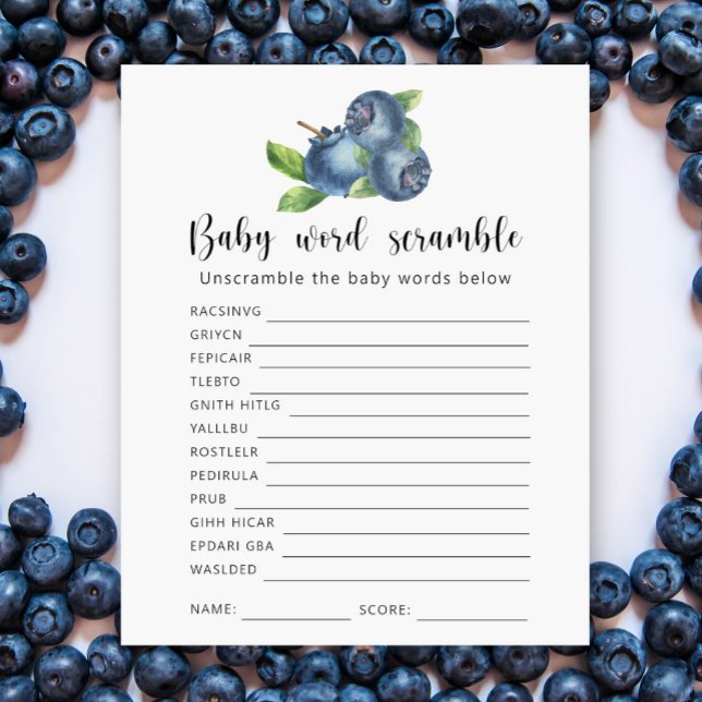 Blueberry - Baby Word Scramble spel (Creator heeft geüpload)