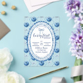Blueberry Baby's Berry First 1st Birthday Party Acryl Uitnodigingen (Insitu (Huwelijk))