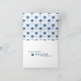 Blueberry Baby's Berry First 1st Birthday Party Bedankkaart