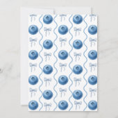 Blueberry Baby's Berry First 1st Birthday Party Kaart (Achterkant)