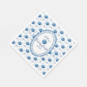 Blueberry Baby's Berry First 1st Birthday Party Servet (Hoek)