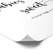 Blueberry - baby's zijn zoet poster (Hoek)