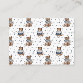 Blueberry Beer Baby Boy Douche Luier Raffle Informatiekaartje (Achterkant)