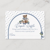Blueberry Beer Baby Boy Douche Luier Raffle Informatiekaartje (Voorkant)