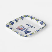Blueberry Berry Eerste 1e Verjaardag Papieren Bordje (Gebogen)