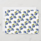 Blueberry Berry Eerste Verjaardag Kaart (Achterkant)