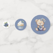 Blueberry Berry First Birthday Confetti (Achterkanten)