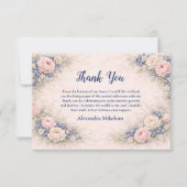 Blueberry Berry First Garden 1st Birthday Bedankkaart (Voorkant)