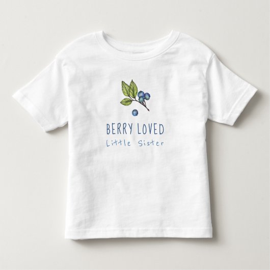 Blueberry Berry hield van kleine zus Kinder Shirts (Voorkant)