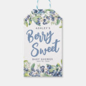 Blueberry Berry Sweet Baby Shower Cadeaulabel (Voorkant)