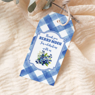 Blueberry Berry Sweet Baby shower Cadeaulabel