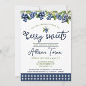 Blueberry, Berry Sweet Baby shower Kaart (Voorkant)