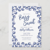 Blueberry Berry Sweet Baby shower Kaart (Voorkant)
