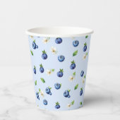 Blueberry Berry Sweet Baby shower Papieren Bekers (Voorkant)