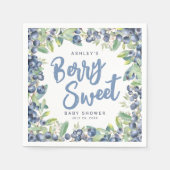 Blueberry Berry Sweet Baby shower Servet (Voorkant)