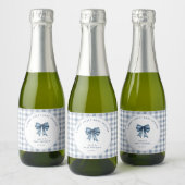 Blueberry Berry Sweet Baby shower Sparkling Wijnetiket (Flessen)