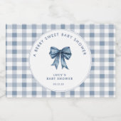 Blueberry Berry Sweet Baby shower Sparkling Wijnetiket (Enkel label)