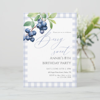 Blueberry Berry Sweet Birthday Kaart