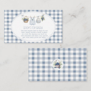 Blueberry Berry Sweet Clothesline Baby Shower Informatiekaartje